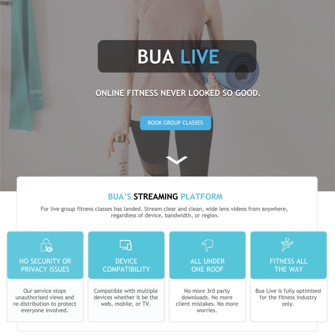 BUA Fit landing Page top