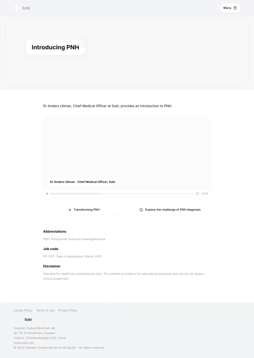 Sobi Introducing PNH