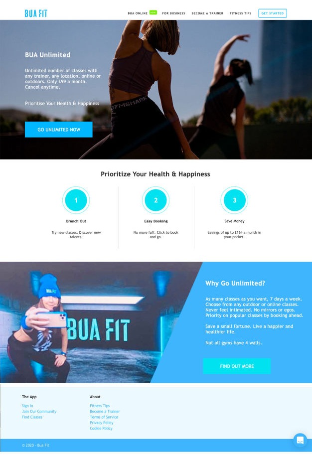 BUA Fit Subscription/ Sign up